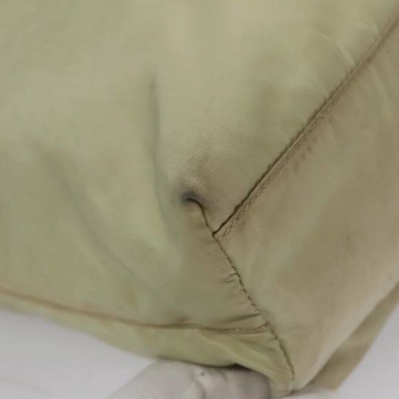 PRADA Hand Bag Nylon Beige Auth bs21346 - Picture 14 of 16
